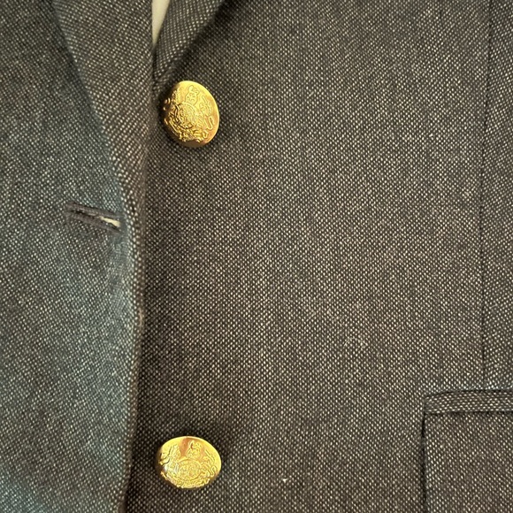 EUC J Crew Schoolboy Blazer Charcoal Size 2 - Picture 5 of 7